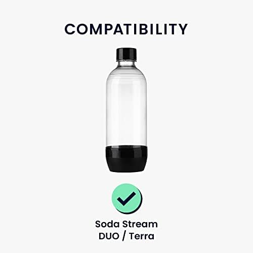 Калъф от неопрен kwmobile, съвместим с интеркулер Soda Stream Duo /Terra - Cover за стъклени бутилки - Комплект