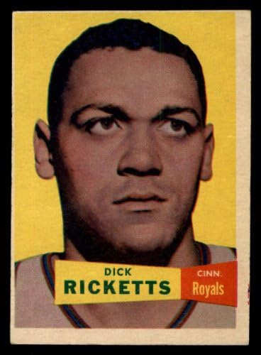 1957 Топпс Обикновена баскетболна карточка8 Дик Рикетс от Синсинати Роялз Клас Добър