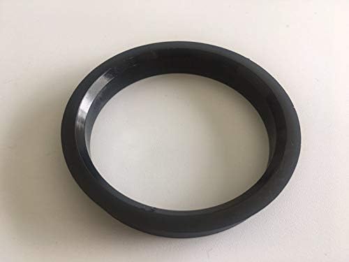 NB-AERO 4 бр. Черен пръстен от полиуглерода от 76 мм (колелце) до 63,9 мм (Ступица) | Централно пръстен Hubcentric
