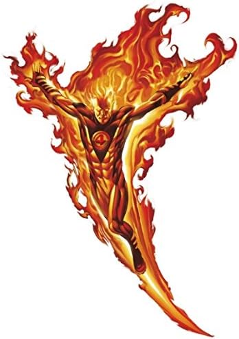 9 инча Човешкия Факел Джони Буря Класическа Фантастичната Четворка 4 Комикса на Marvel Подвижна Кора залепващ