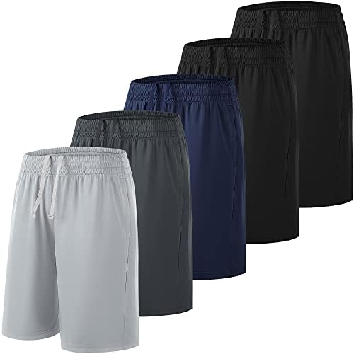 Спортни къси Панталони за момчета TYCTOS Разтеглив Баскетболни Шорти на бързо съхнещи Младежки къси Панталони,