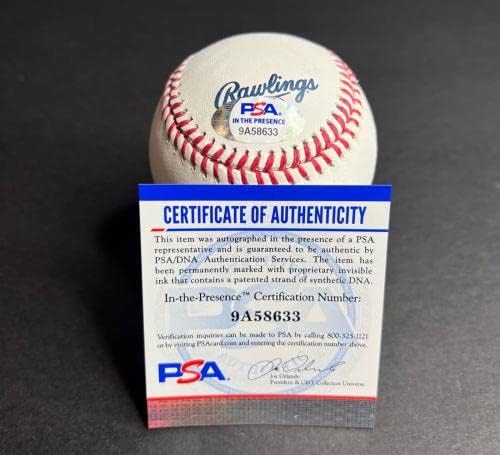 Блейк Трейнен - Лос Анджелис Доджърс, Подписано Бейзболен PSA 9A58633 - Бейзболни топки С Автографи