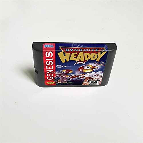 Игрална карта Lksya Dynamite Headdy - 16 Бита MD за патрон на игралната конзола Sega Megadrive Genesis (обвивка