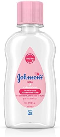 Бебешко олио Johnson ' s, Чисто Минерално масло, за да се предотврати загубата на влага, Хипоалергичен, Оригинално,