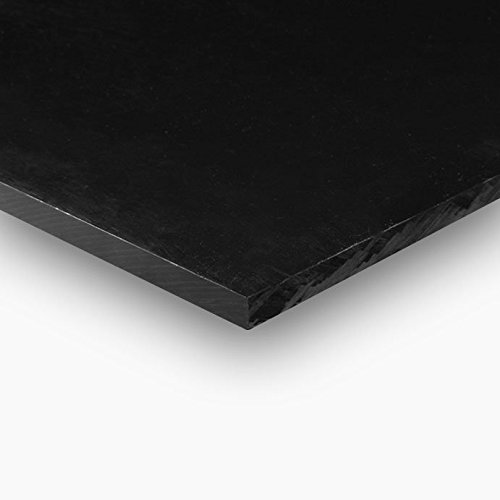 Пластмасов лист с Сополимером ацеталя 3/4 x 12 x 24 - Черен цвят