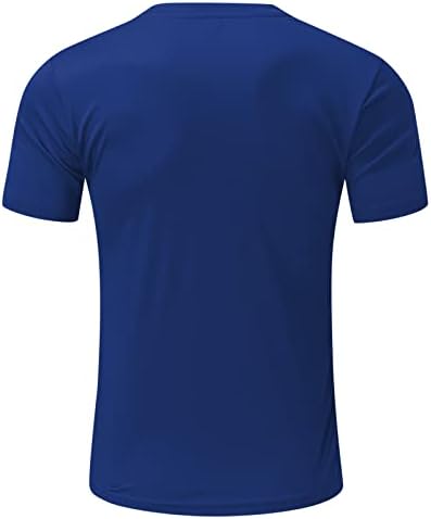 MIASHUI Компресия Ризи с дълъг Ръкав за Мъже, Мъжки Летни Модни Ежедневни Тениски с Кръгло деколте и Фин Принтом, Големи Високи Мъжки