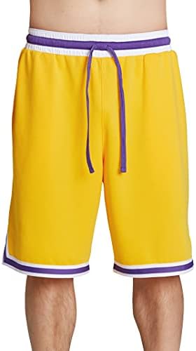 Мъжки баскетболни шорти Fitscloth с джобове - Класически от Микроперфорированной окото, бързо съхнещи За Активни