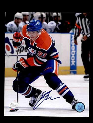 Райън Ньюджент Хопкинс, главен Изпълнителен директор на JSA, Подписано Снимка с автограф 8x10 - Снимки на НХЛ с автограф
