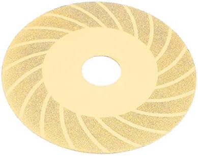 X-DREE Диаметър 100 мм, Стъкло, Бетон, Диамантени Шлифовъчни кръг, Диск, Златни тонове (Диско-de rueda, корте-де-pulido,