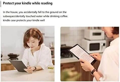 Калъф за изцяло нов Kindle 10-то поколение 2019 г. съобщение (образец № J9G29R) - Защитен Тънък калъф за автоматично