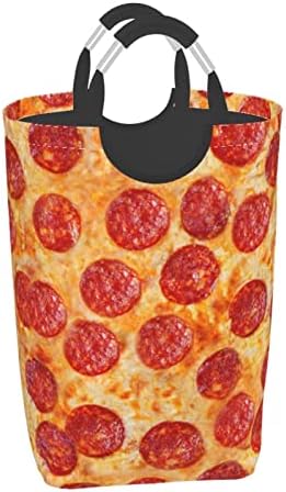 3d Опаковка за мръсни дрехи Pepperoni Пица, Сгъваема, С дръжка, Подходящ За домашно съхранение в гардероба,