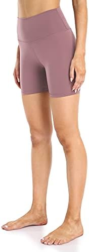 Дамски къси панталони за йога YUNOGA с висока талия - 6 / 8 Спортни Спортни шорти Байкерские