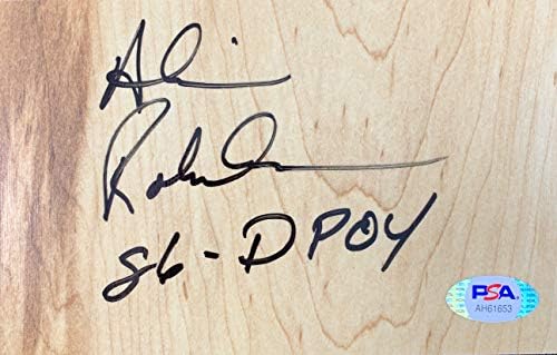 Алвин Робъртсън подписа надпис на дъската на пода NBA San Antonio Spurs PSA COA