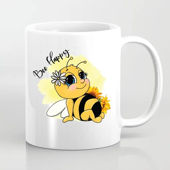 Чаша Bee Happy, Чаша Bee, Чаша Bee Happy, Чаша Bee Coffee, Подаръци Bee, Подаръци за пчелното тема, Подаръци За Любителите на Пчелите, Чаша Bee Coffee