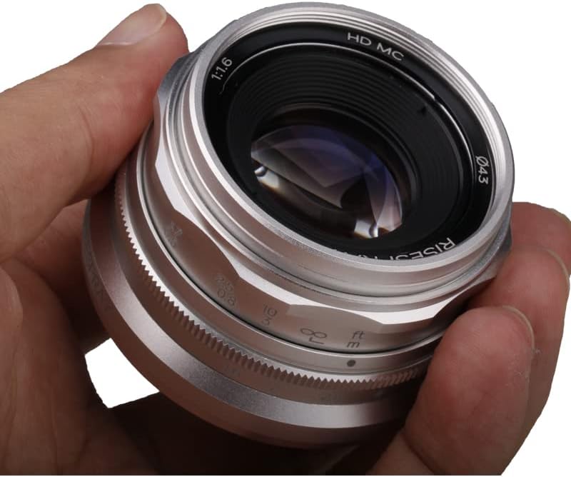 Обектив RISESPRAY 35 мм F1.6 Mini APS-C за беззеркальной фотоапарат Sony Panasonic Fujifilm Olympus, Canon,