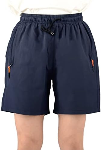 Спортни къси панталони Свободно намаляване на за момчета NATUST с джобове с цип, бързо съхнещи Шорти за бягане
