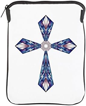Калъф за iPad 1 2 3 4 Air II Sleeve (двустранен) Витражный Стъклен Кръст
