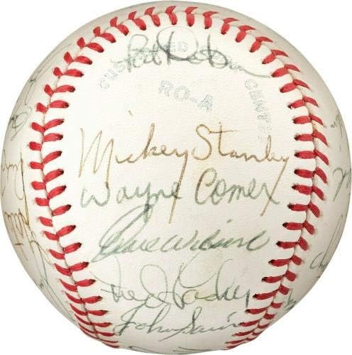 Чудесна отбор на Шампионите от Световна серия Детройт Тайгърс, 1968 г., Подписано на Бейзболен PSA DNA - Бейзболни