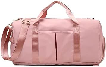 Спортна чанта за жени водоустойчив - Чанта за фитнес зала за жени, малки - Спортна чанта за фитнес зала - Чанта за фитнес розова малка - Малка чанта за тренировки - Чан?