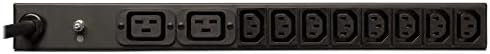 Измерена PDU Трип Lite, 10 розетки (8 C13, 2 C19), 200-240 В, адаптер С20/L6-20P, 3,2-3,8 кВт, 12 фута. Кабел,