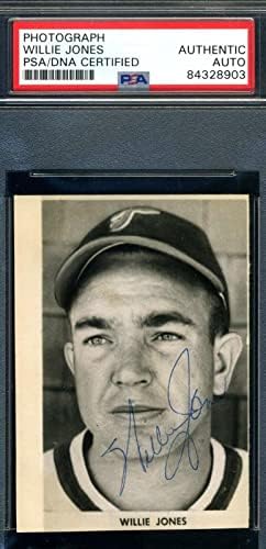Уили Джоунс PSA ДНК Coa Подписа Ретро Фотограф 1950-те години, с Автограф - Снимки NFL С автограф