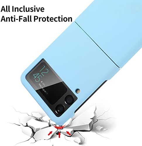 Калъф Wicmat за Samsung Galaxy Z Flip 3 5G, Гелевый Гумен Калъф За защита на цялото тяло От падане, калъф за