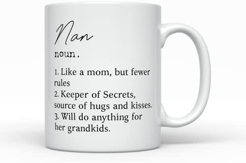 Кафеена чаша Nan Definition, забавни идеи за подарък на баба и дядо, най-Добрият подарък за рожден ден, коледна