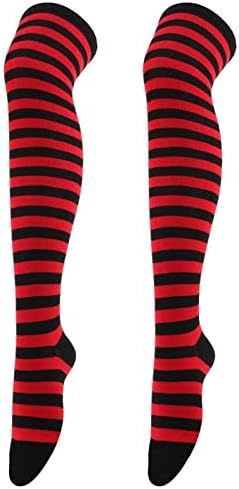 Чорапи MIASHUI за Коледа, Коледни Високи Дълги Чорапи Над Коляното Чорапи за Коледно Парти, Памук Отглеждане