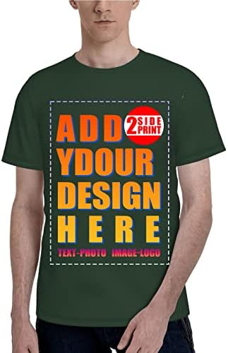 Изработена по поръчка Тениска Отпред и отзад на Индивидуални Персонализирани Създаване на Дизайн на Собствената
