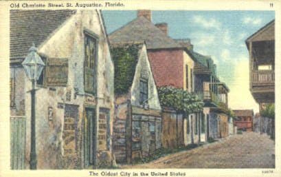 Пощенска Картичка Е Свети Августин, Флорида