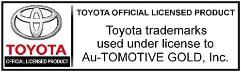 Златен Ключодържател Automotive, Съвместим с логото на Toyota Tundra - Карабина Премиум-клас с Черни Перли