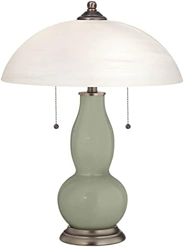 Настолна лампа Color + Plus Evergreen Fog във формата на тиква с Алебастровым абажуром