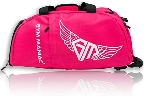 Спортна чанта за Фитнес Маниак с отделение за обувки за мъже и жени - Гъвкав дизайн, който може да се използва