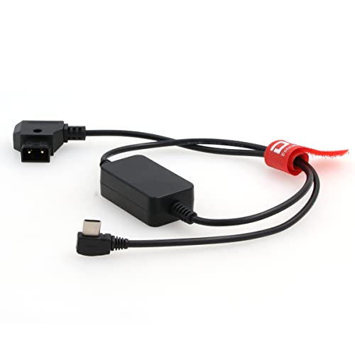 Захранващ кабел DRRI D-Tap, с възможност за Регулиране на ъгъла на наклона под прав ъгъл 5 В USB Type-C за Звукови
