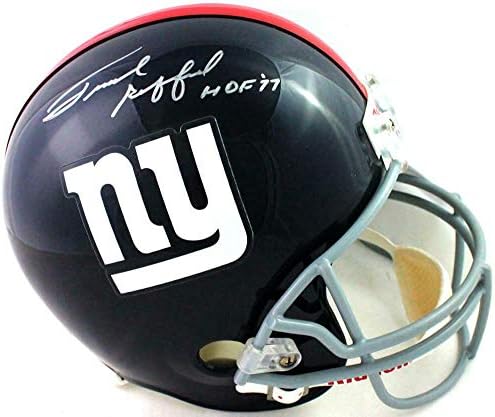 Каска F/S New York Giants с автограф на Франк Гиффорда с/HOF - JSA С * Сребърни шлемове NFL с автограф