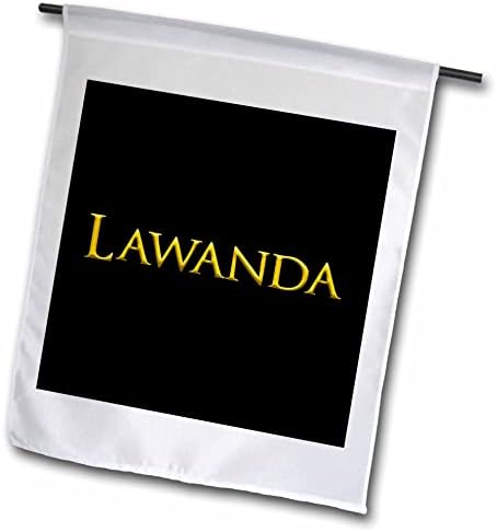 3дРоза Лоуанда атрактивното детско име за момичета в САЩ. Жълт в черен подарък - Знамена (fl-361388-2)